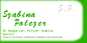szabina polczer business card